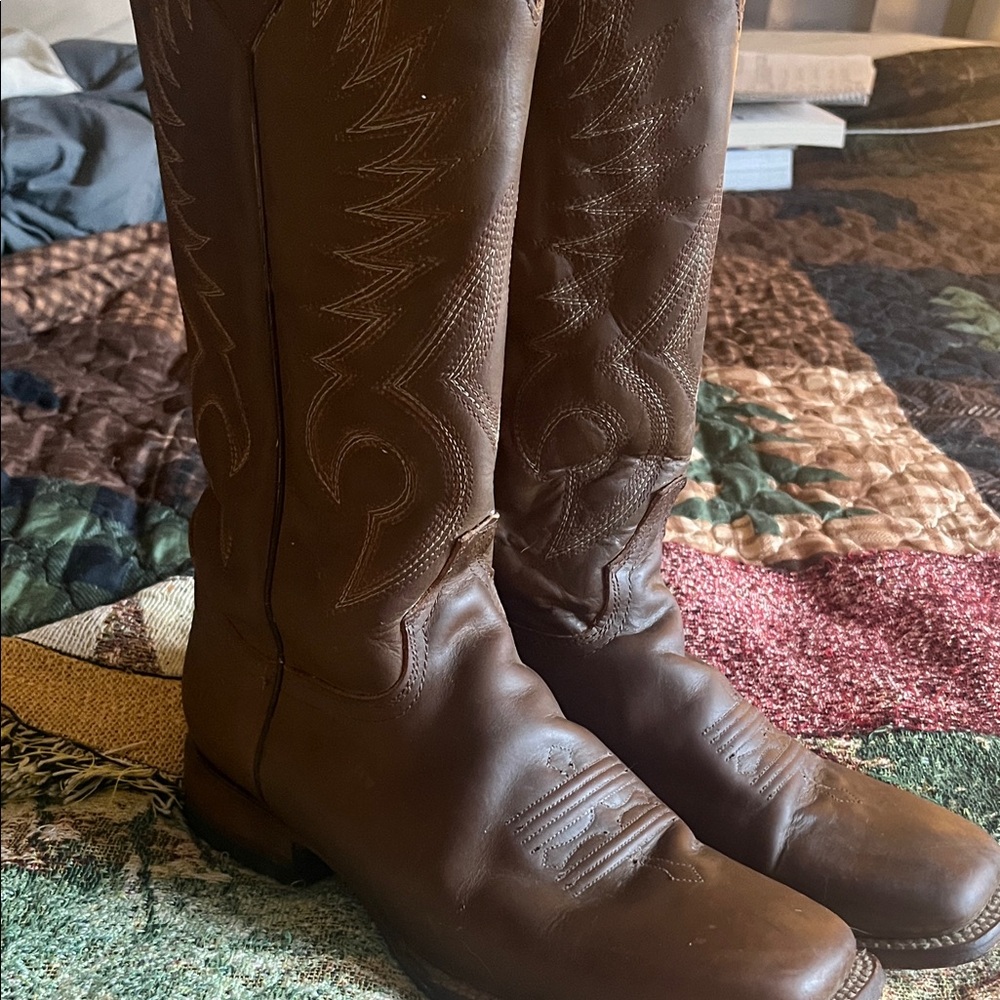 Leather Cowgirl Boots